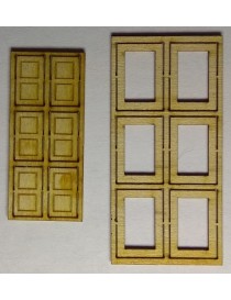 SET 6 PUERTAS DE ESTACIÓN CIEGAS + MARCOS, TRENCASTILLA TCA01