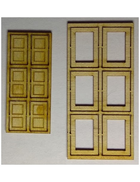 SET 6 PUERTAS DE ESTACIÓN CIEGAS + MARCOS, TRENCASTILLA TCA01