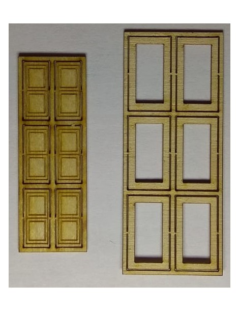 SET 6 PUERTAS DE ESTACIÓN CIEGAS + MARCOS, TRENCASTILLA TCA01