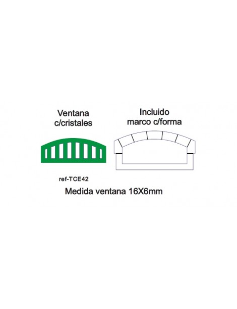 SET 6 PUERTAS DE ESTACIÓN CIEGAS + MARCOS, TRENCASTILLA TCA01