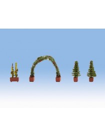 CONJUNTO 17 PLANTAS LASER CUT MINIS, NOCH 14054