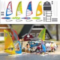 SET DE WINDSURFER CON TIENDA DE CAMPAÑA , BUSCH 1156